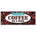 Signmission FROZEN COFFEE ON STICK DECAL sticker iced frozen frappuchino popsicle, D-48 Frozen Coffee On Stick D-48 Frozen Coffee On A Stick